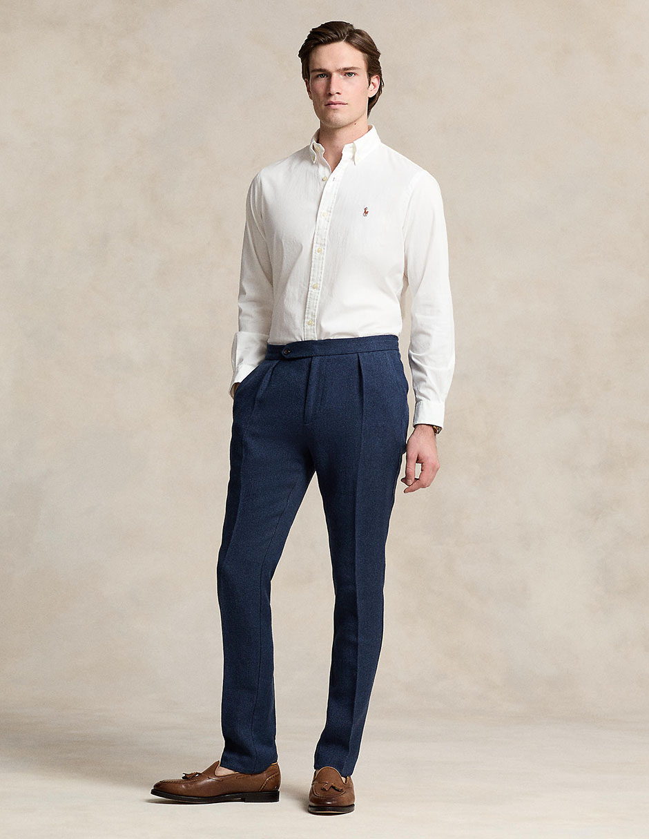 Camisa casual Polo Ralph Lauren de algodón manga larga para hombre