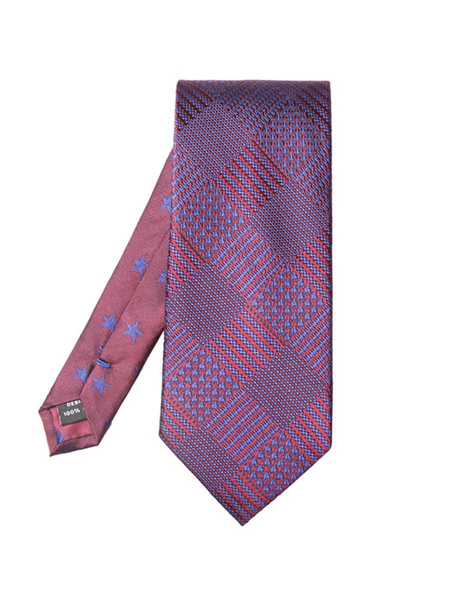 Corbata regular de seda estampado para hombre 2