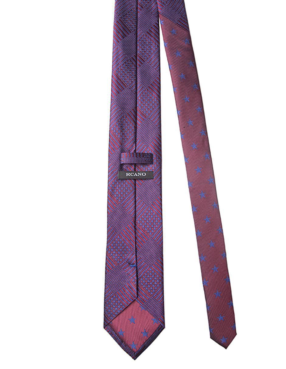 Corbata regular de seda estampado para hombre 3