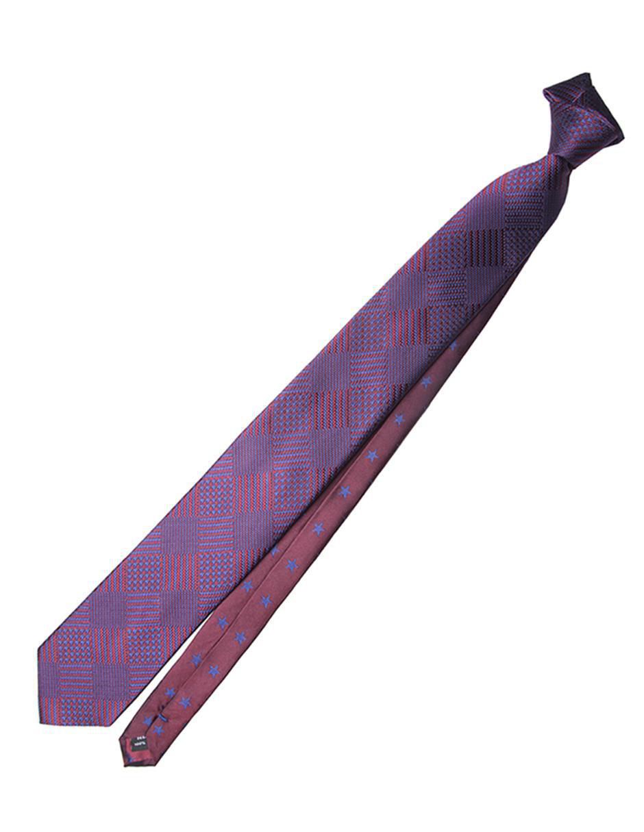 Corbata regular de seda estampado para hombre 4