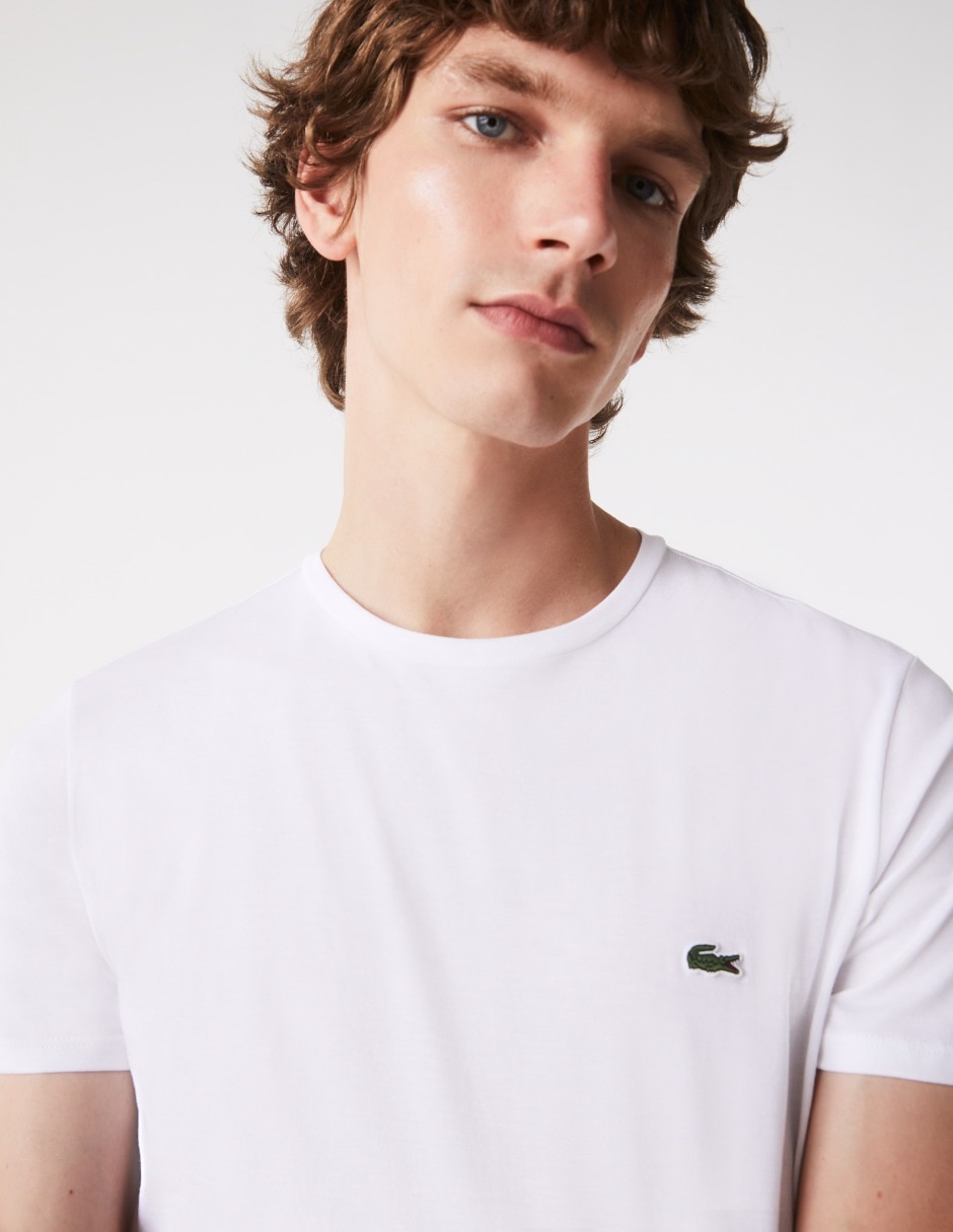 Playera Lacoste core essentials cuello redondo para hombre