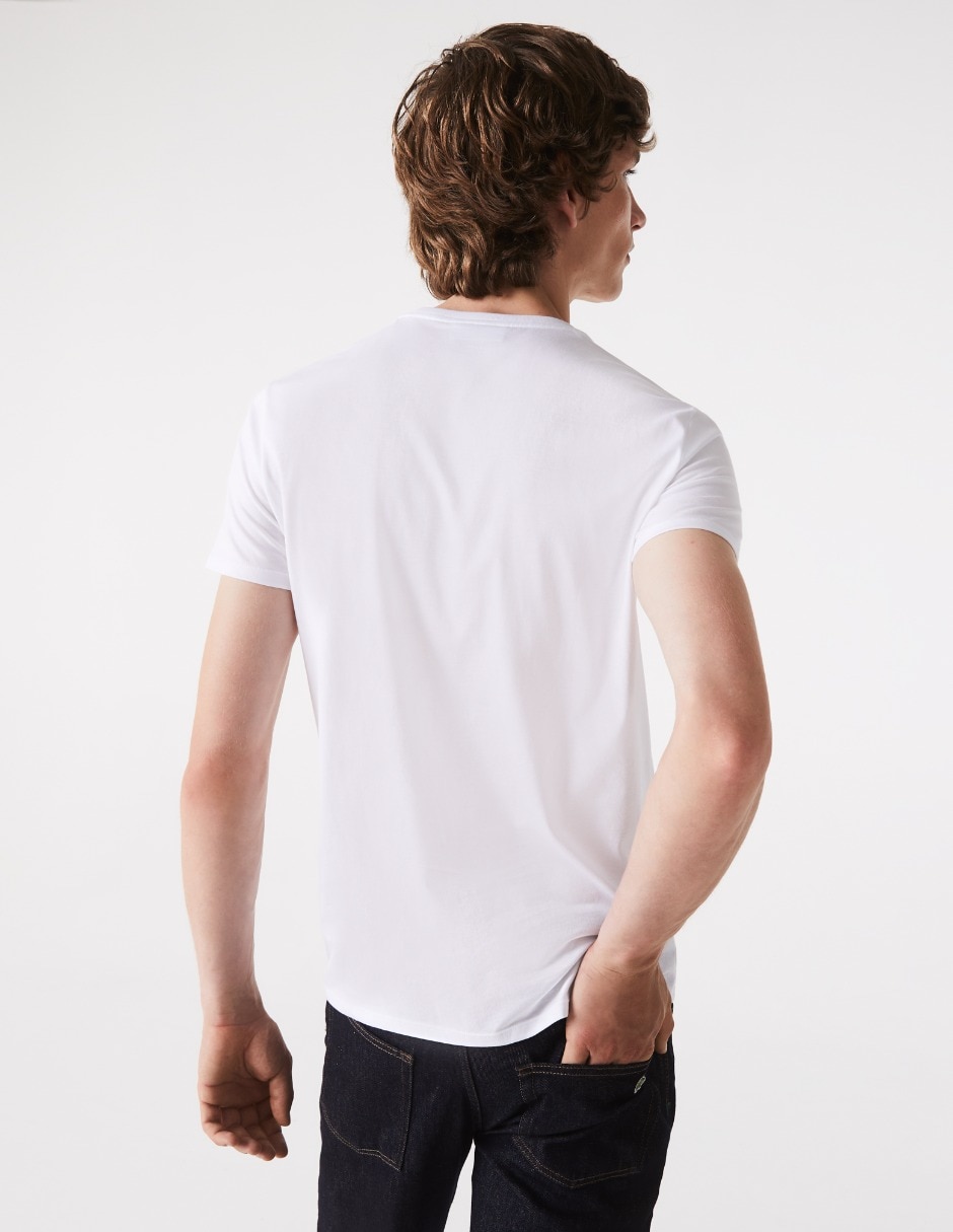Playera Lacoste core essentials cuello redondo para hombre