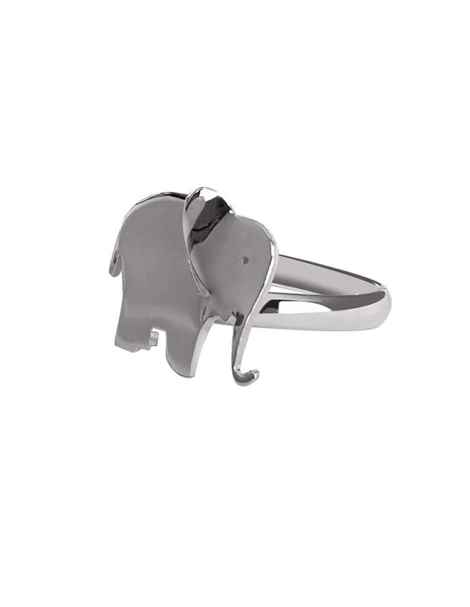 Anillo Elefante P 925 de plata brillante