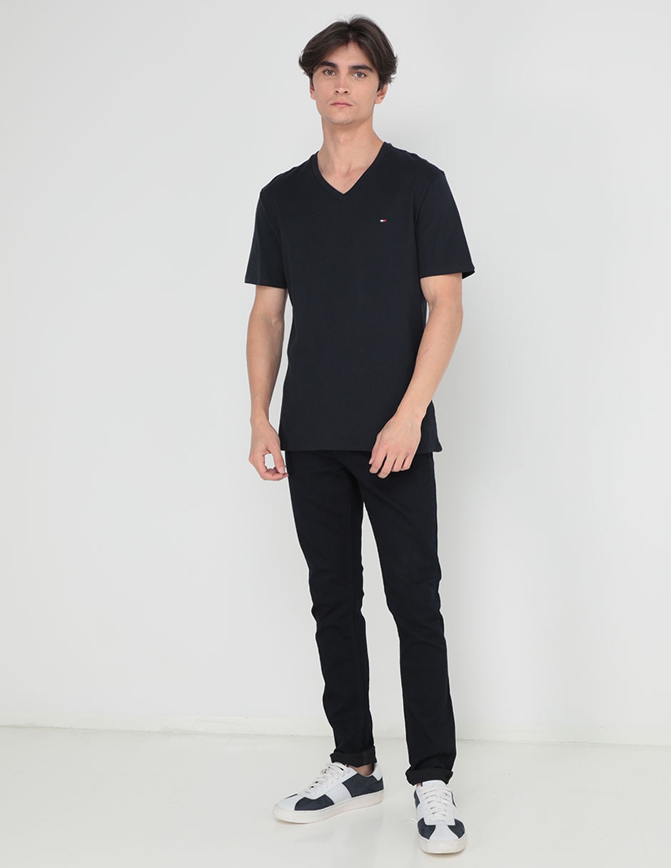 Playera Hilfiger cuello v para hombre 3