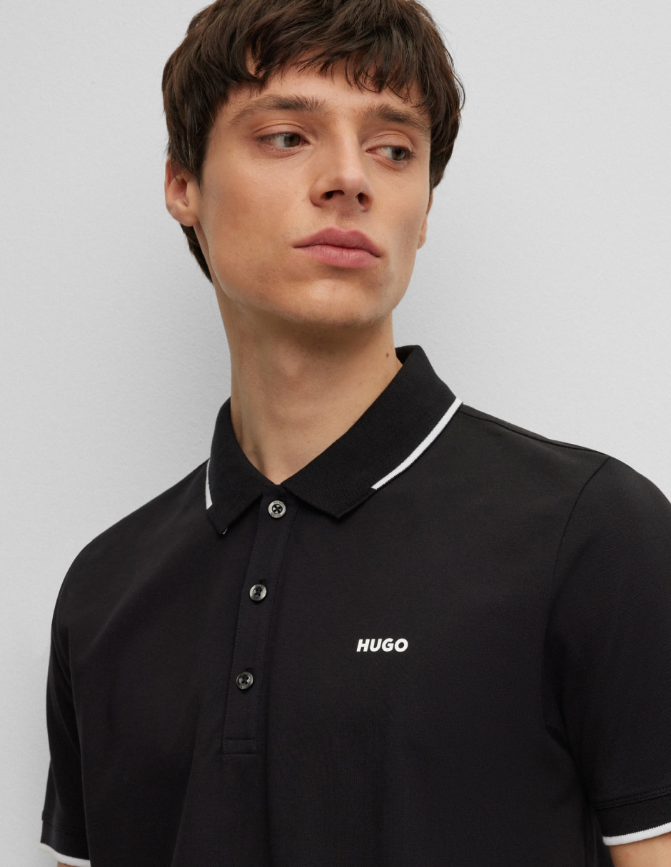 Playera tipo polo HUGO W23 para hombre