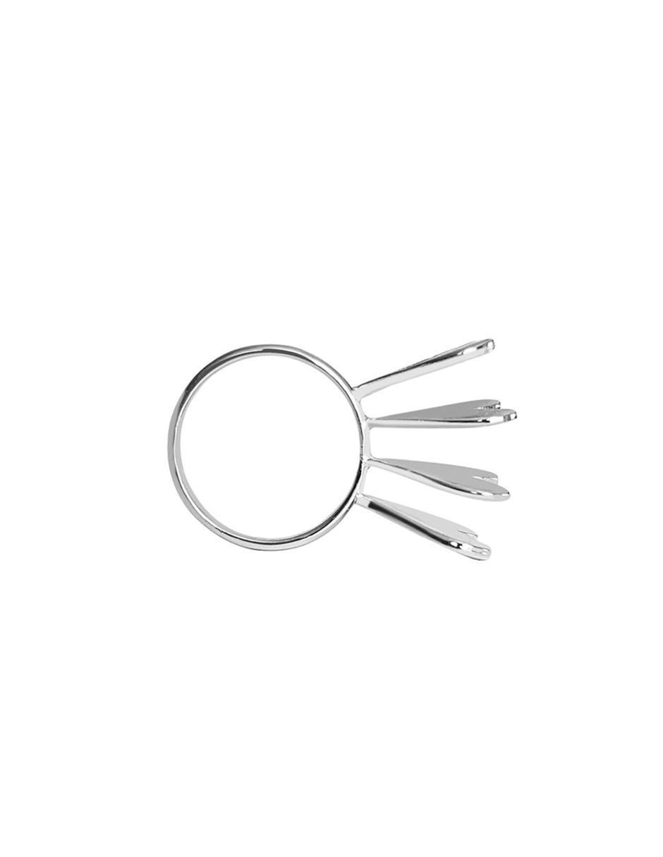 Anillo de corazón brillante