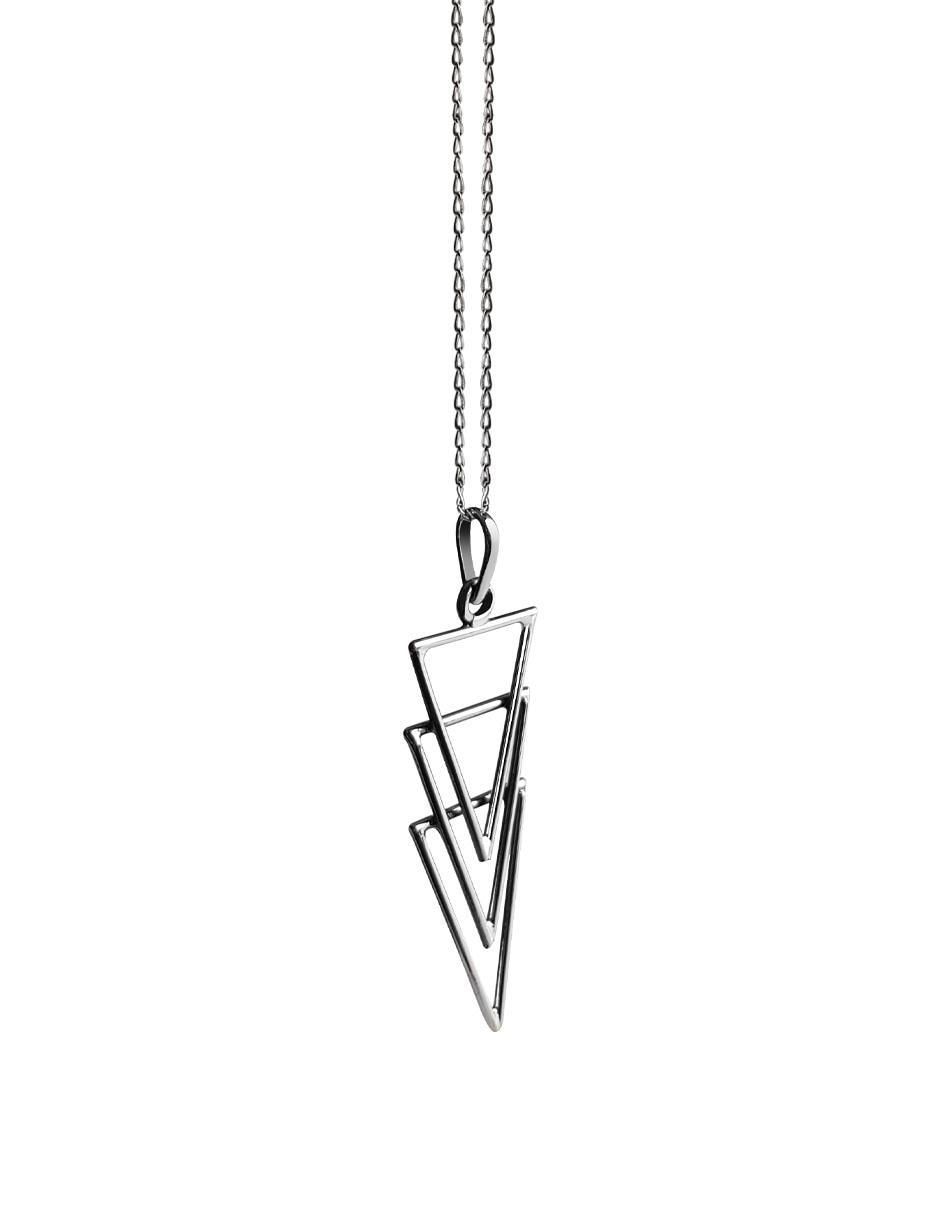 Collar triangular de plata P 925 2