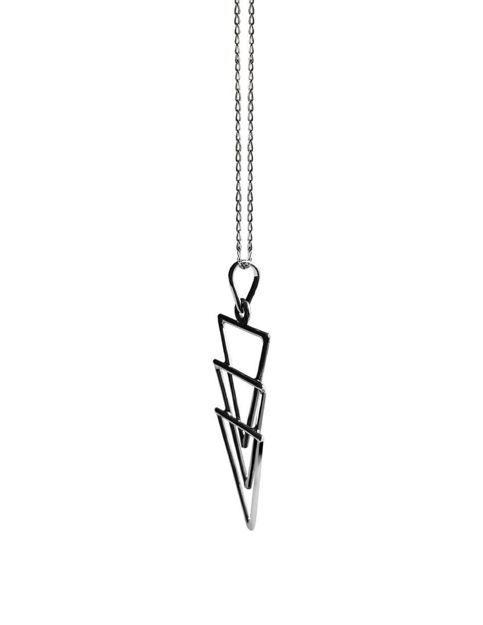 Collar triangular de plata P 925 3