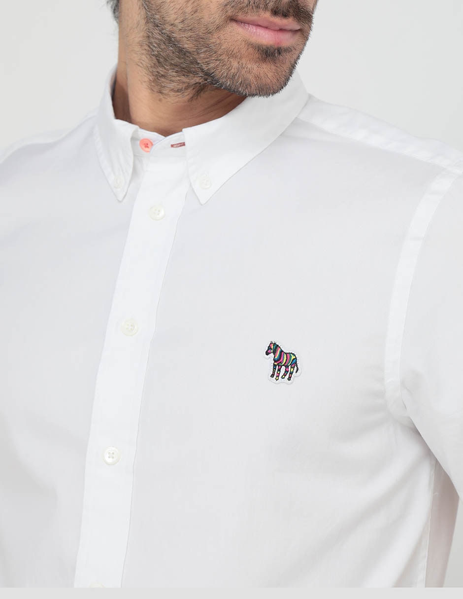 Camisa casual de algodón manga corta para hombre