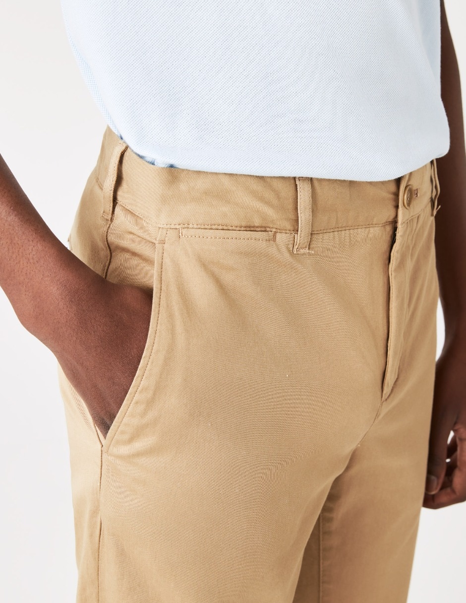 Pantalón casual slim de algodón para hombre 3