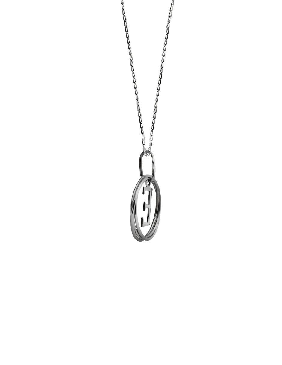 Collar letra e de plata P 925 3
