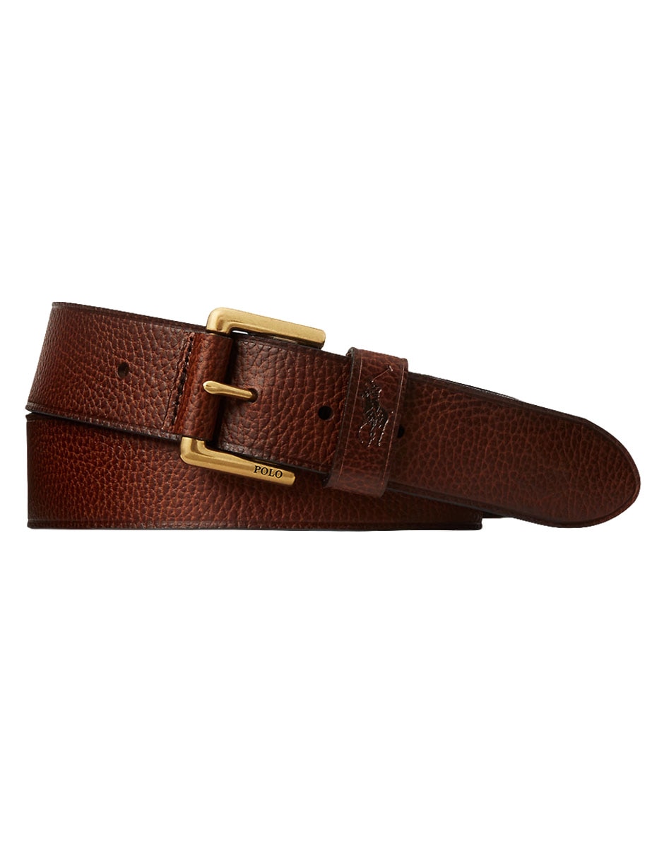 Cinturón polo rl de piel para hombre