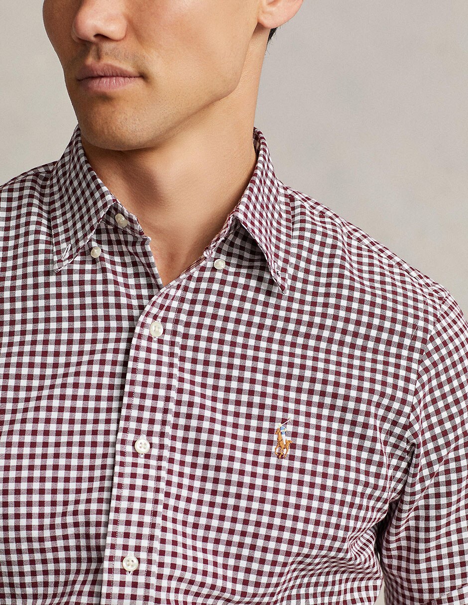 Camisa casual de algodón manga larga para hombre 9