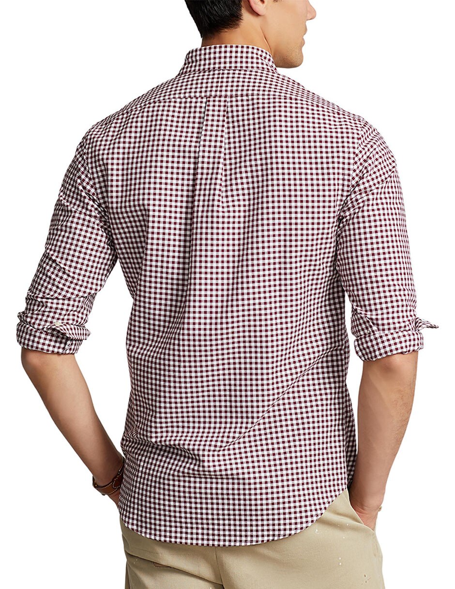 Camisa casual de algodón manga larga para hombre 5