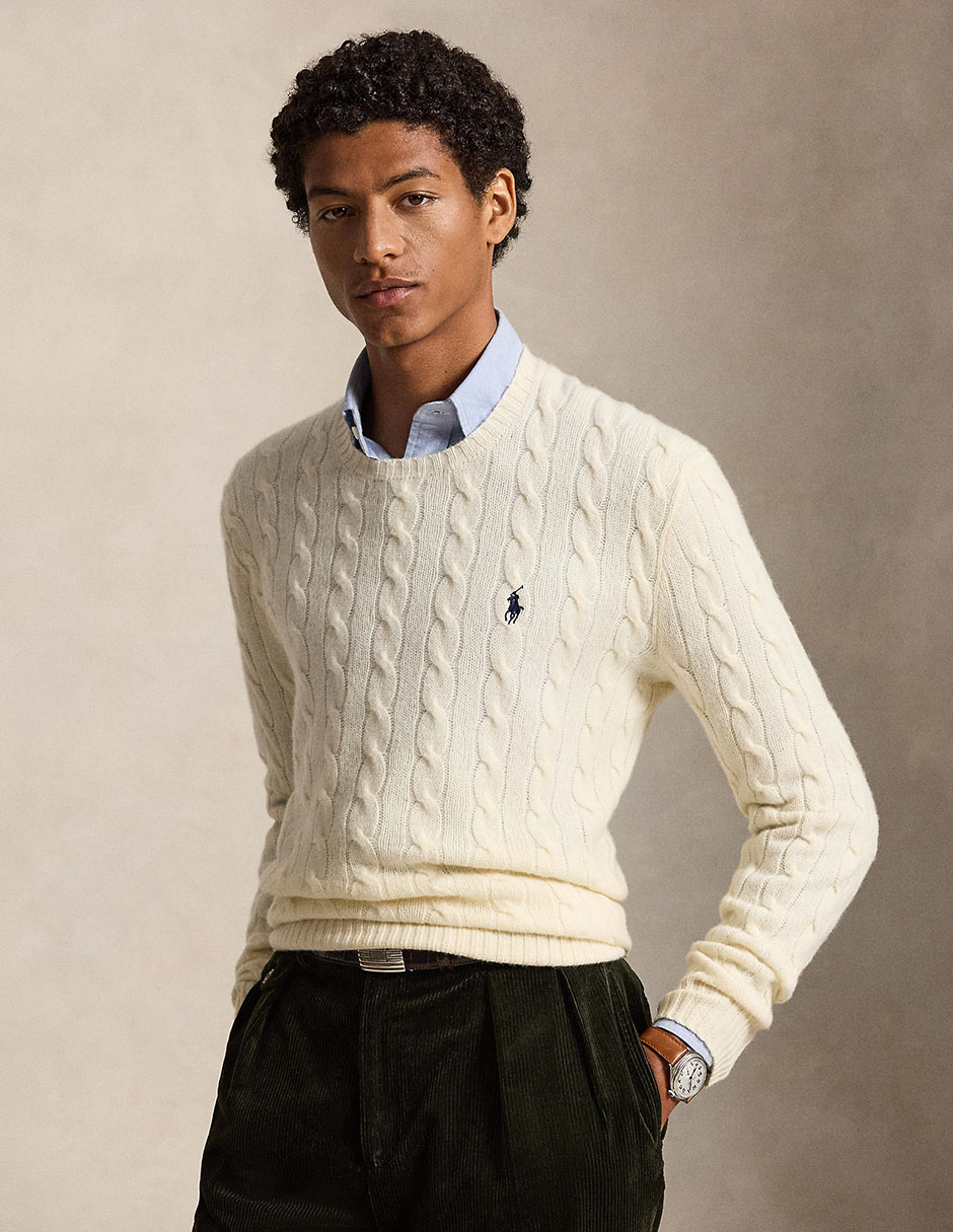 Suéter cuello redondo para hombre