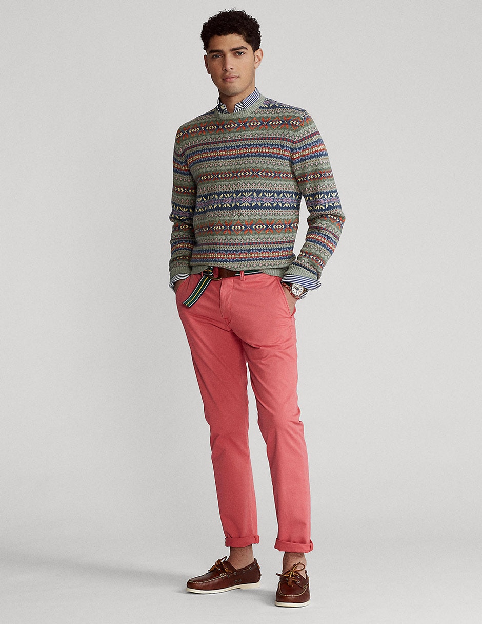 Pantalón casual chino regular Polo Rl de algodón para hombre 3