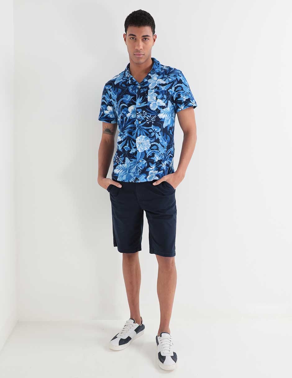 Camisa casual manga corta para hombre 3