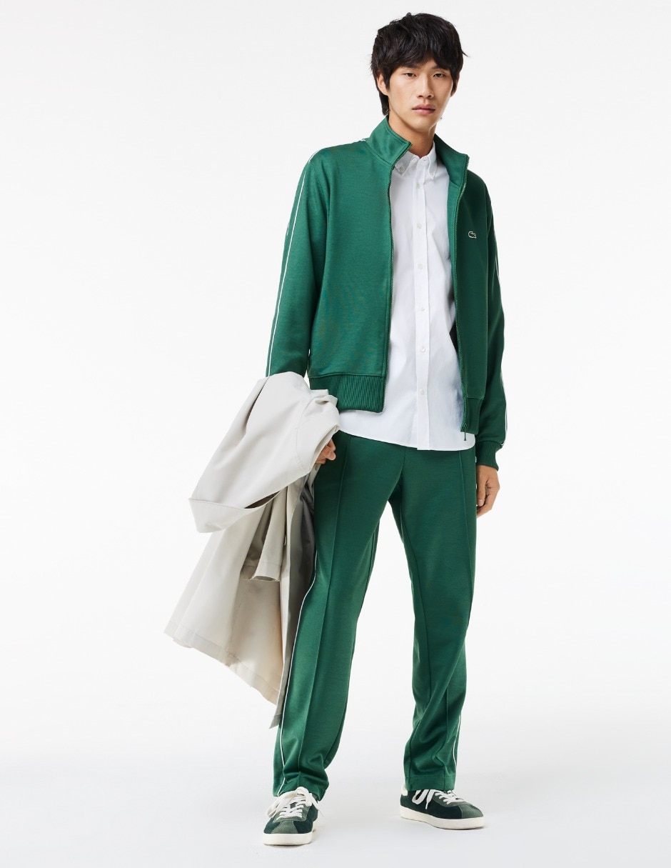 Camisa casual Lacoste de algodón manga larga para hombre