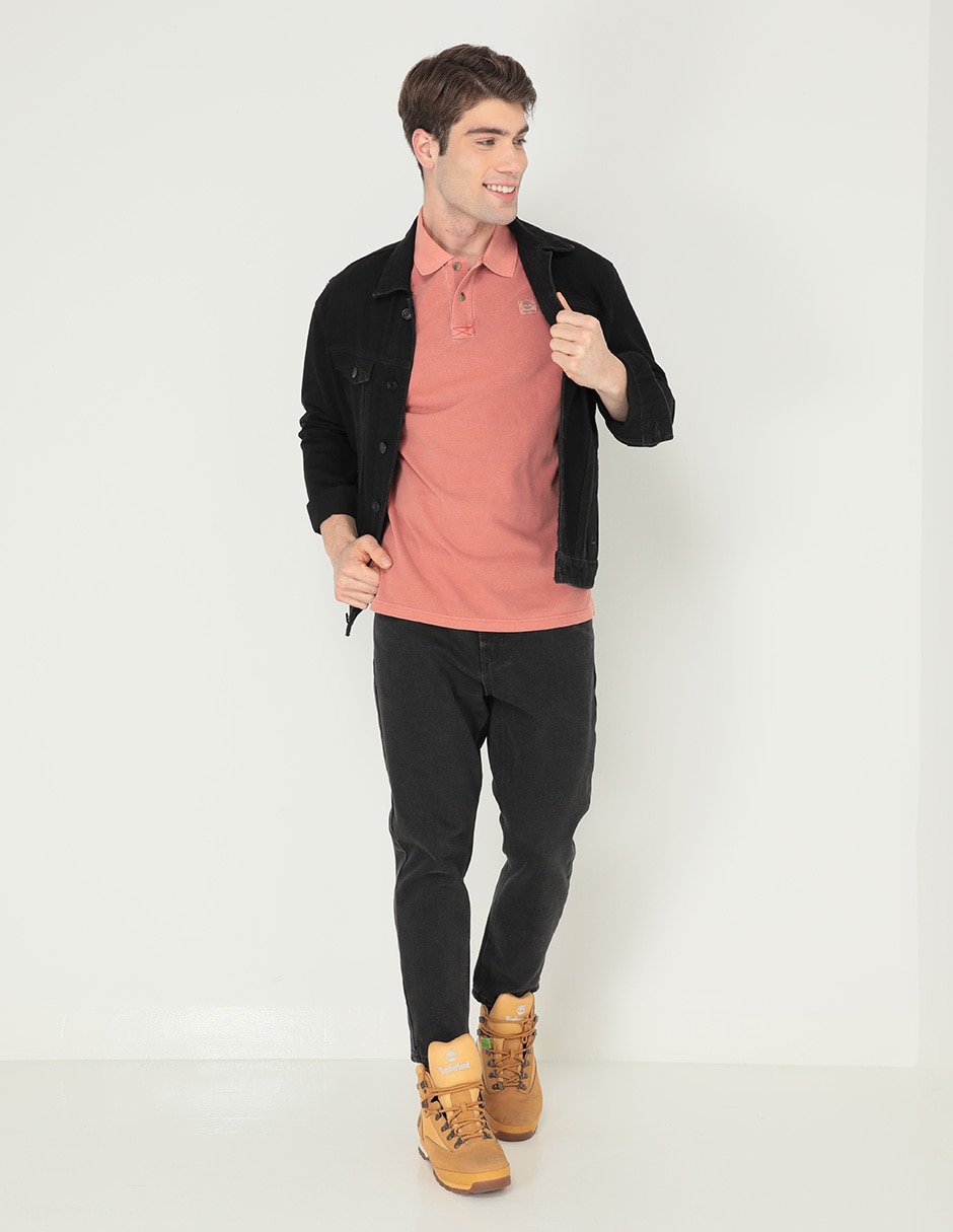 Playera tipo polo Timberland Garment Dye para hombre