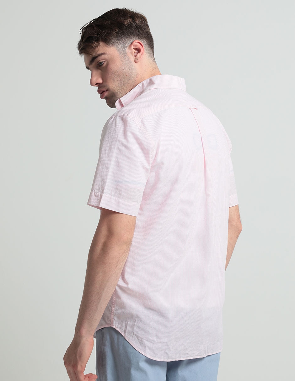 Camisa casual Eden Park de algodón manga corta para hombre