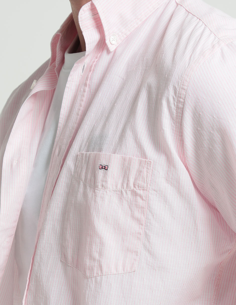Camisa casual Eden Park de algodón manga corta para hombre