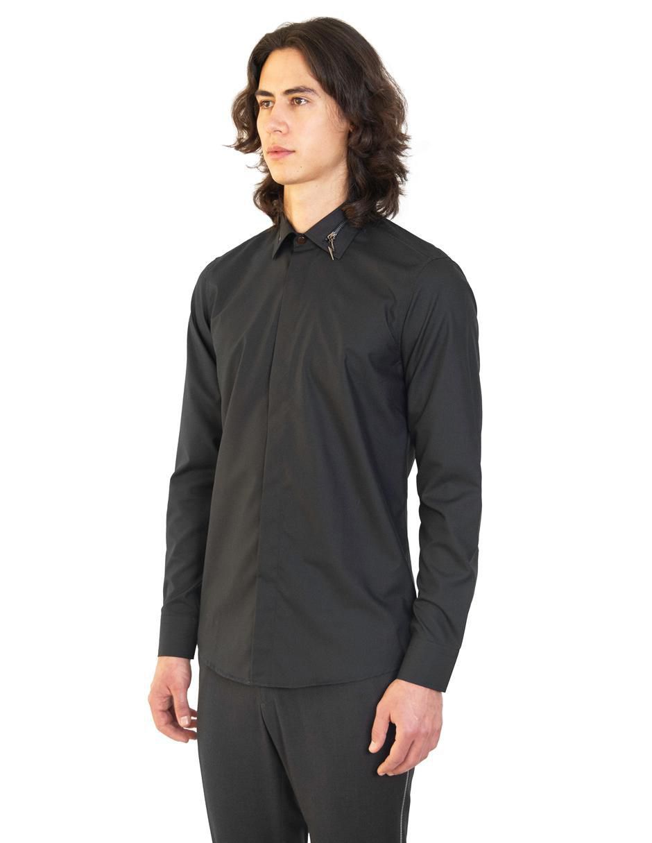 Camisa formal manga larga para hombre 4