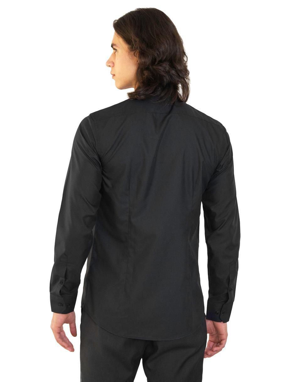 Camisa formal manga larga para hombre 3