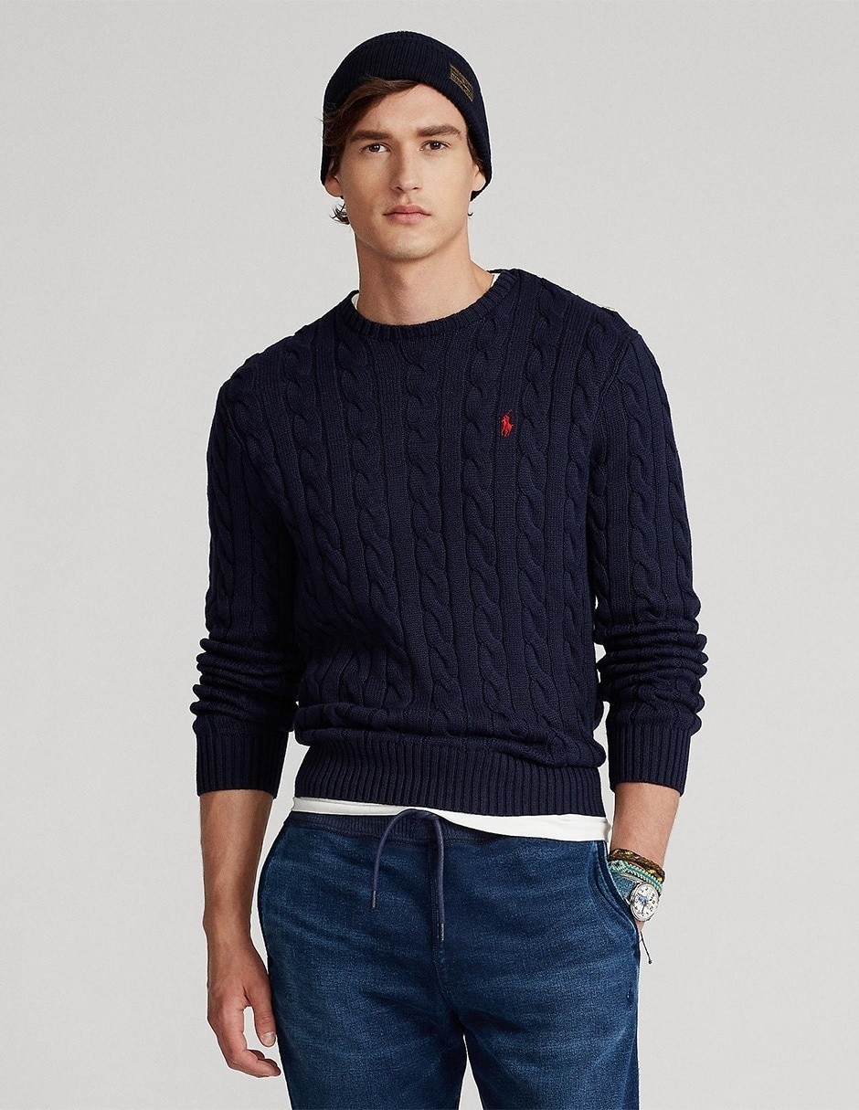 Suéter cuello redondo para hombre Suéter cuello redondo para hombre