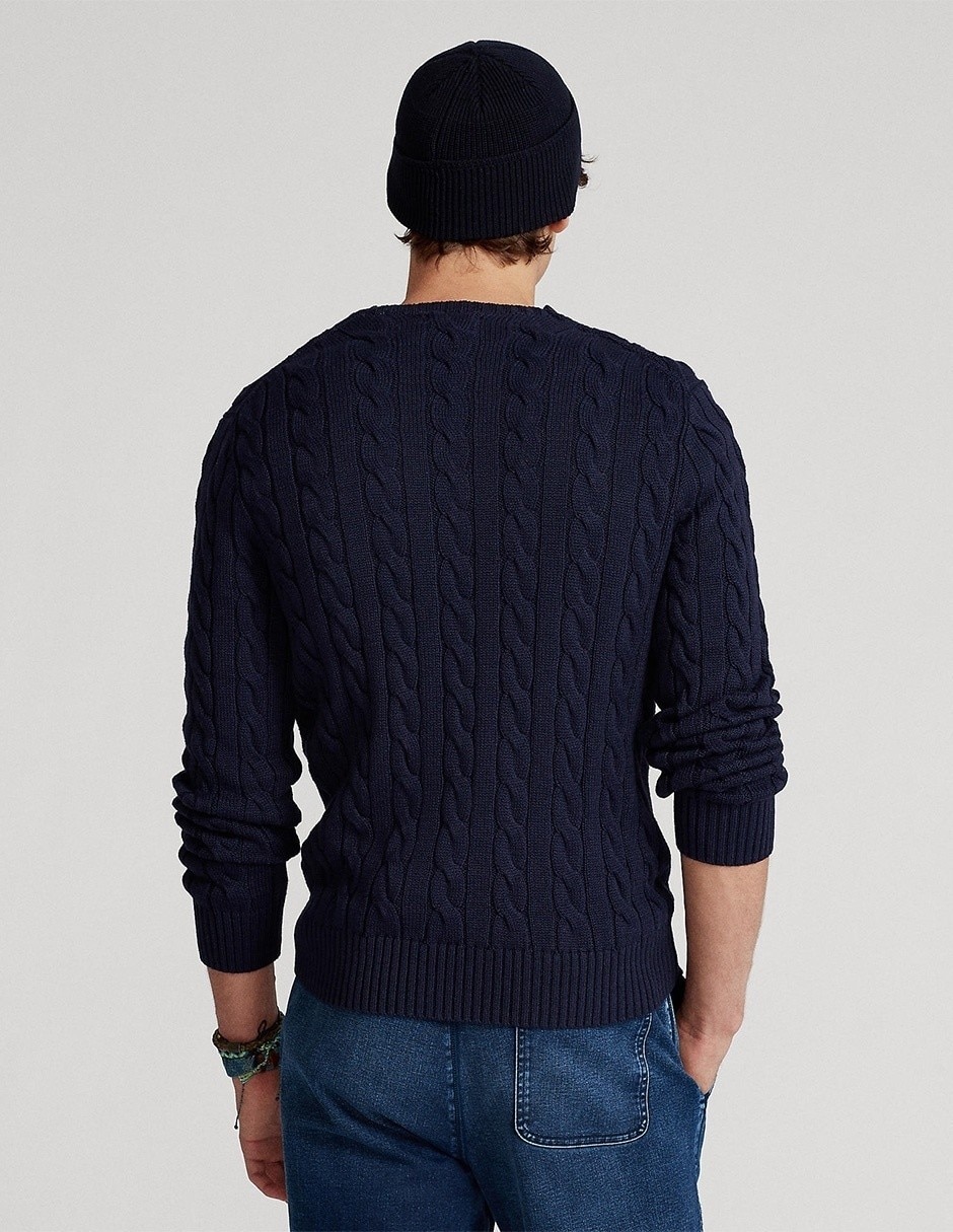 SUETER POLO RL 71077, 2XG, AZUL MARINO