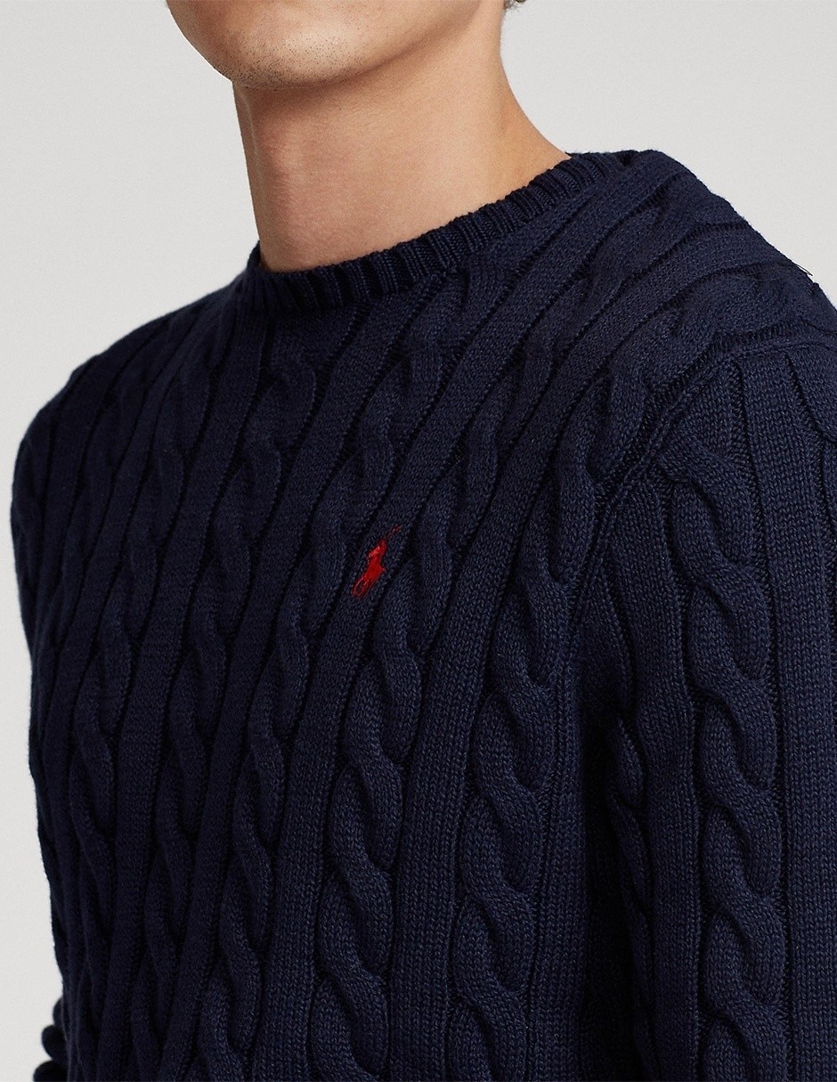 SUETER POLO RL 71077, 2XG, AZUL MARINO
