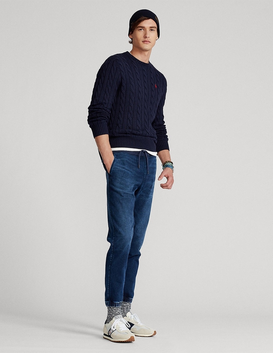SUETER POLO RL 71077, 2XG, AZUL MARINO
