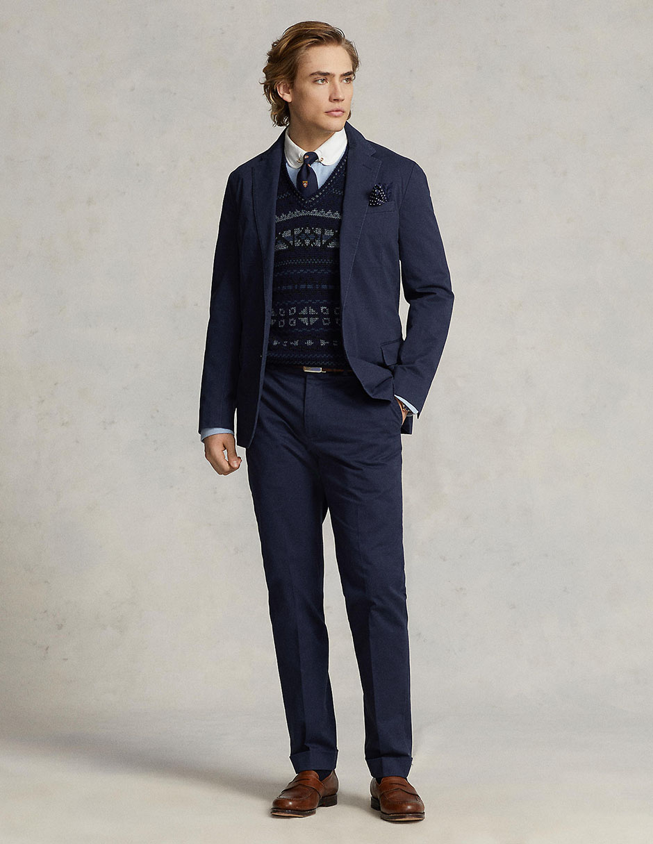 Pantalón chino slim de lino para hombre 3