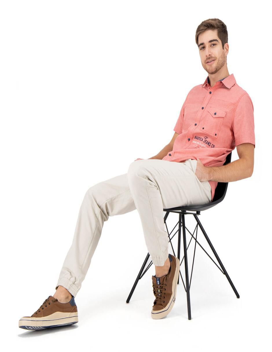 Camisa casual de algodón manga corta para hombre 3