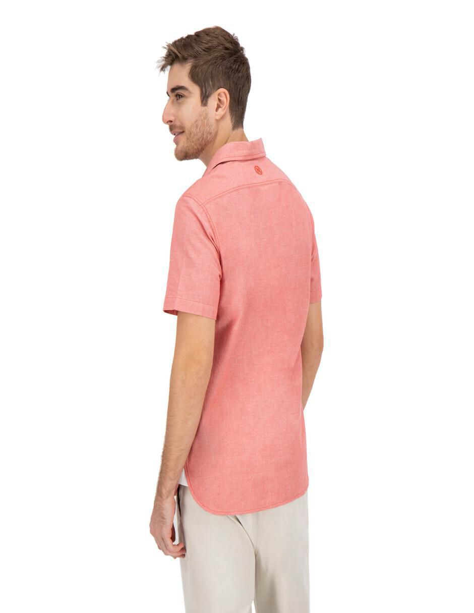 Camisa casual de algodón manga corta para hombre 4