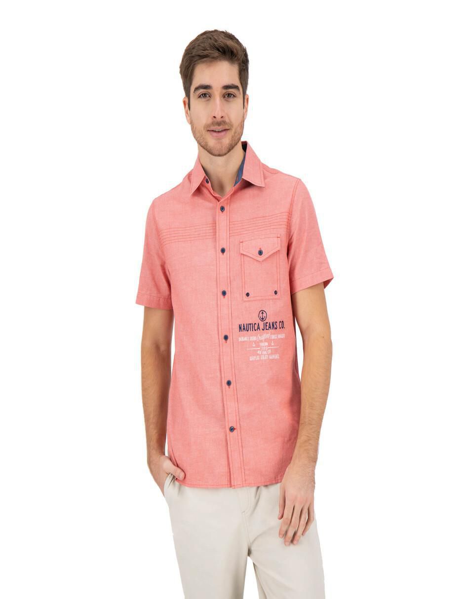 Camisa casual de algodón manga corta para hombre Camisa casual de algodón manga corta para hombre