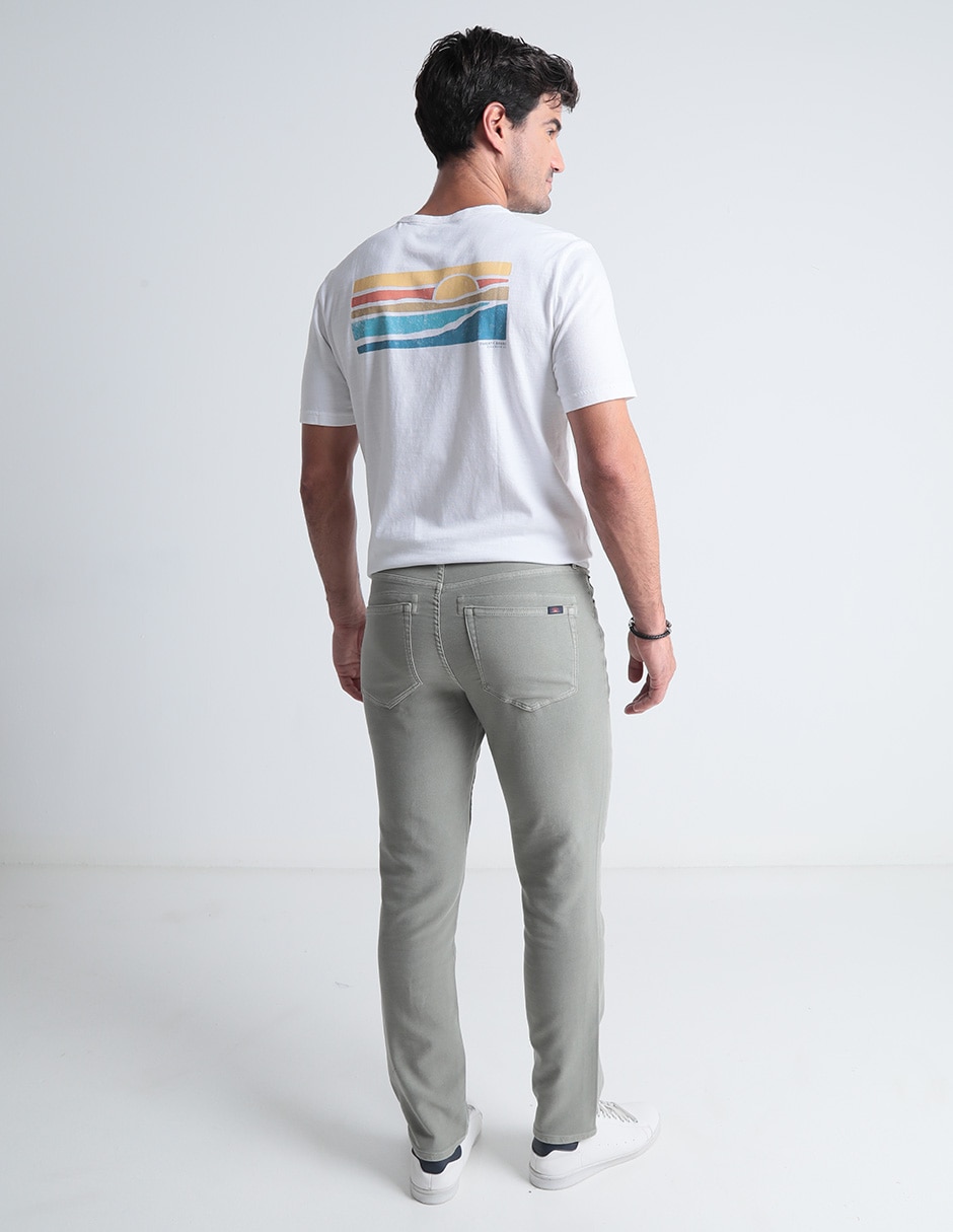 Pantalón recto Faherty de algodón para hombre
