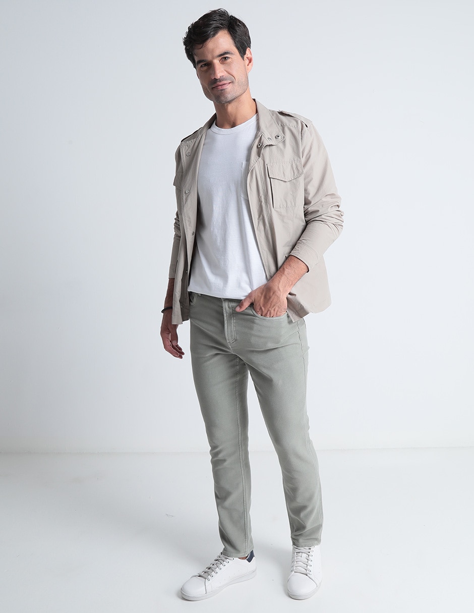 Pantalón recto Faherty de algodón para hombre