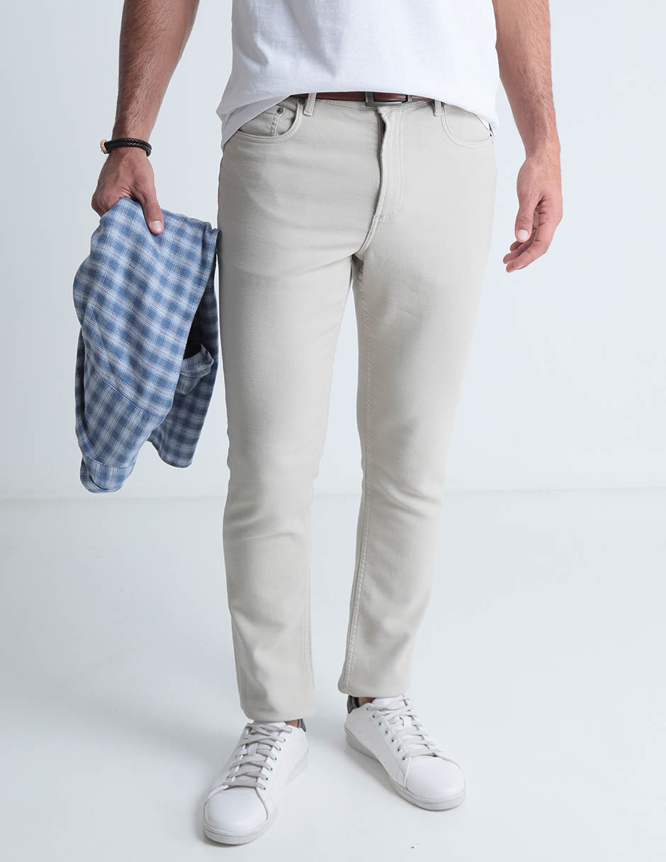 Pantalón recto de algodón para hombre Pantalón recto de algodón para hombre