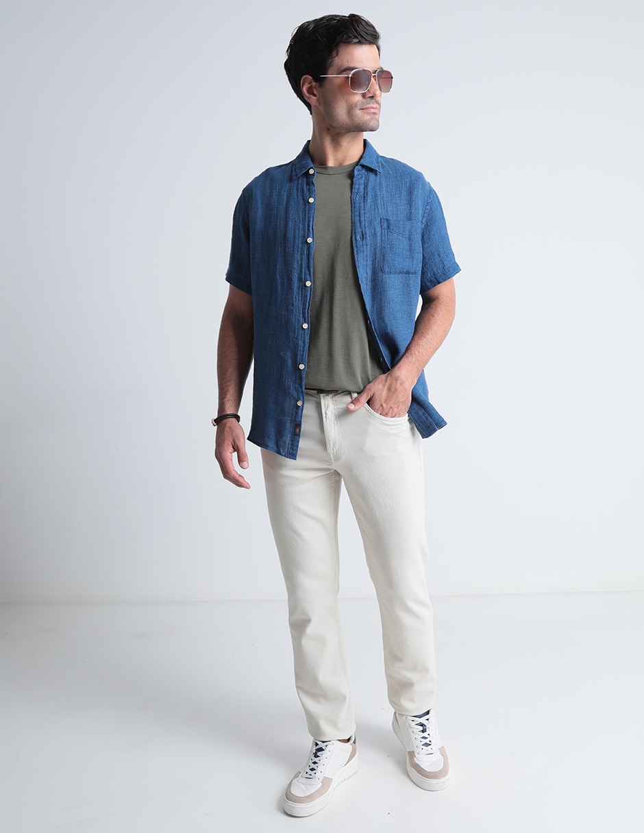 Jeans straight Faherty para hombre
