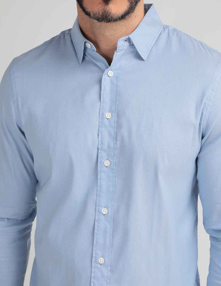 Camisa de vestir Faherty de algodón manga larga para hombre
