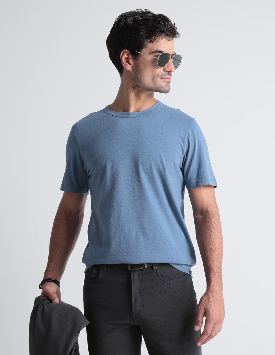 Playera cuello redondo para hombre