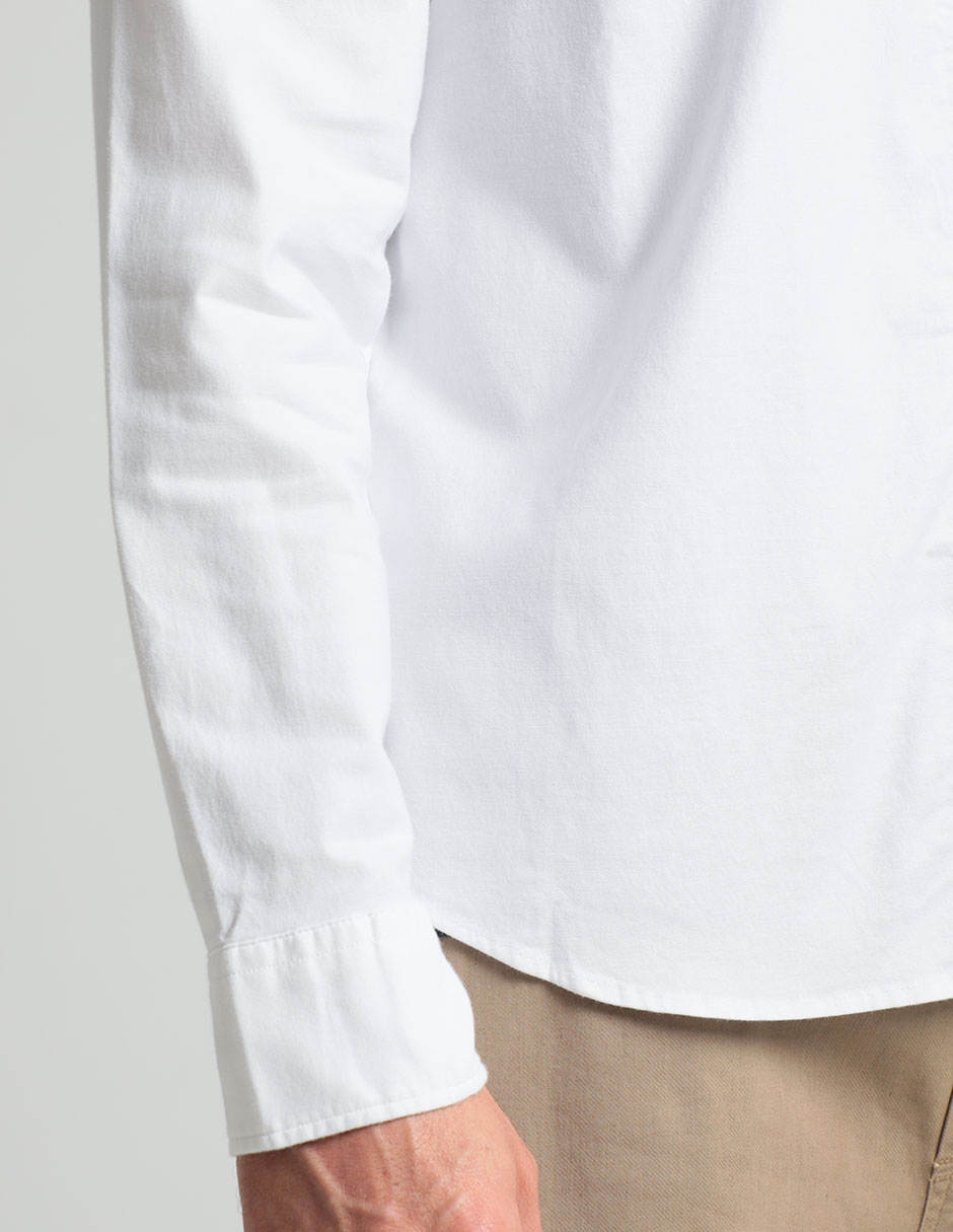 Camisa casual de algodón manga larga para hombre 4