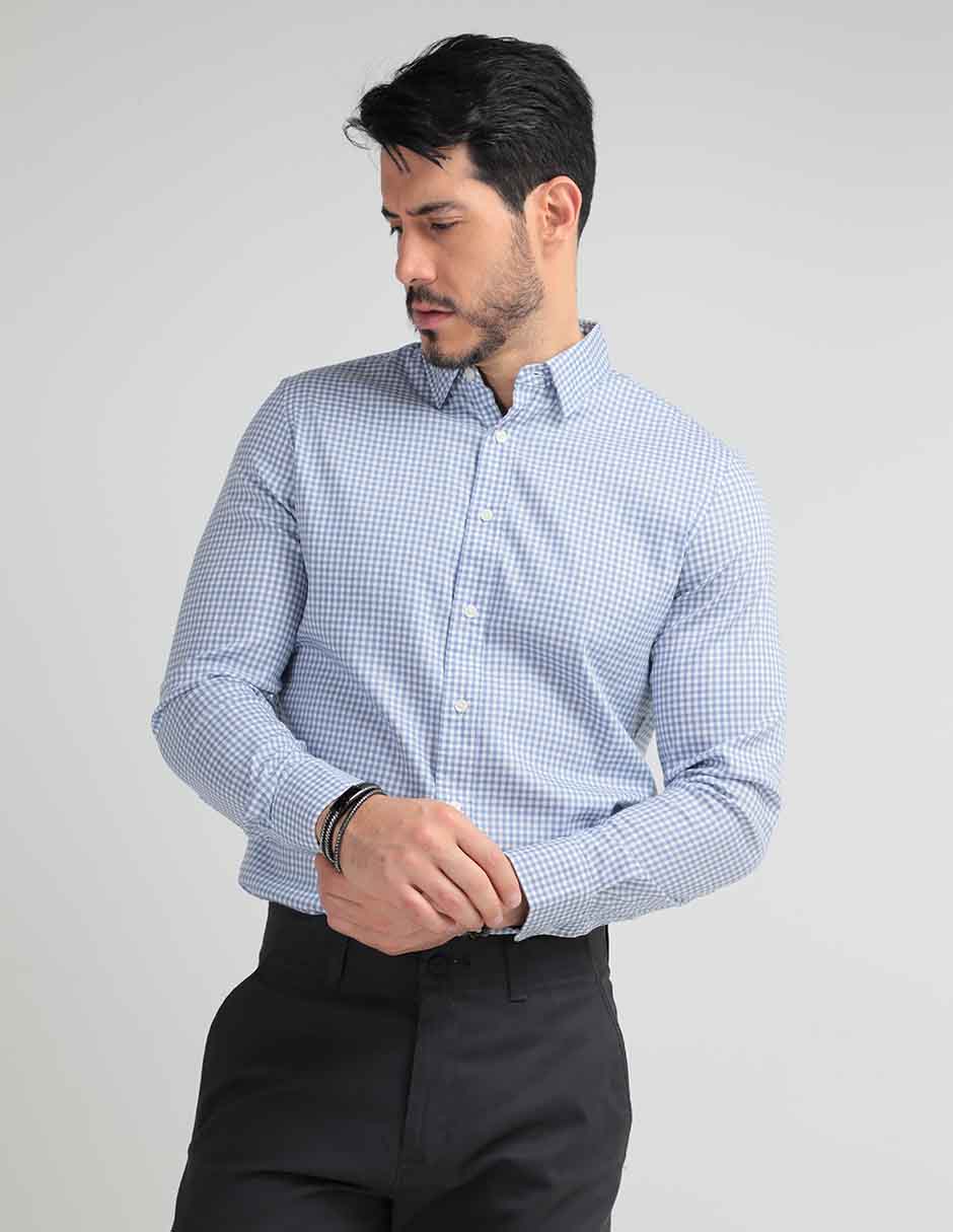 Camisa casual de algodón manga larga para hombre Camisa casual de algodón manga larga para hombre