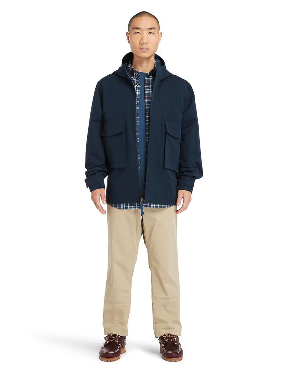 Chamarra casual Timberland impermeable bolsa con cierre para hombre