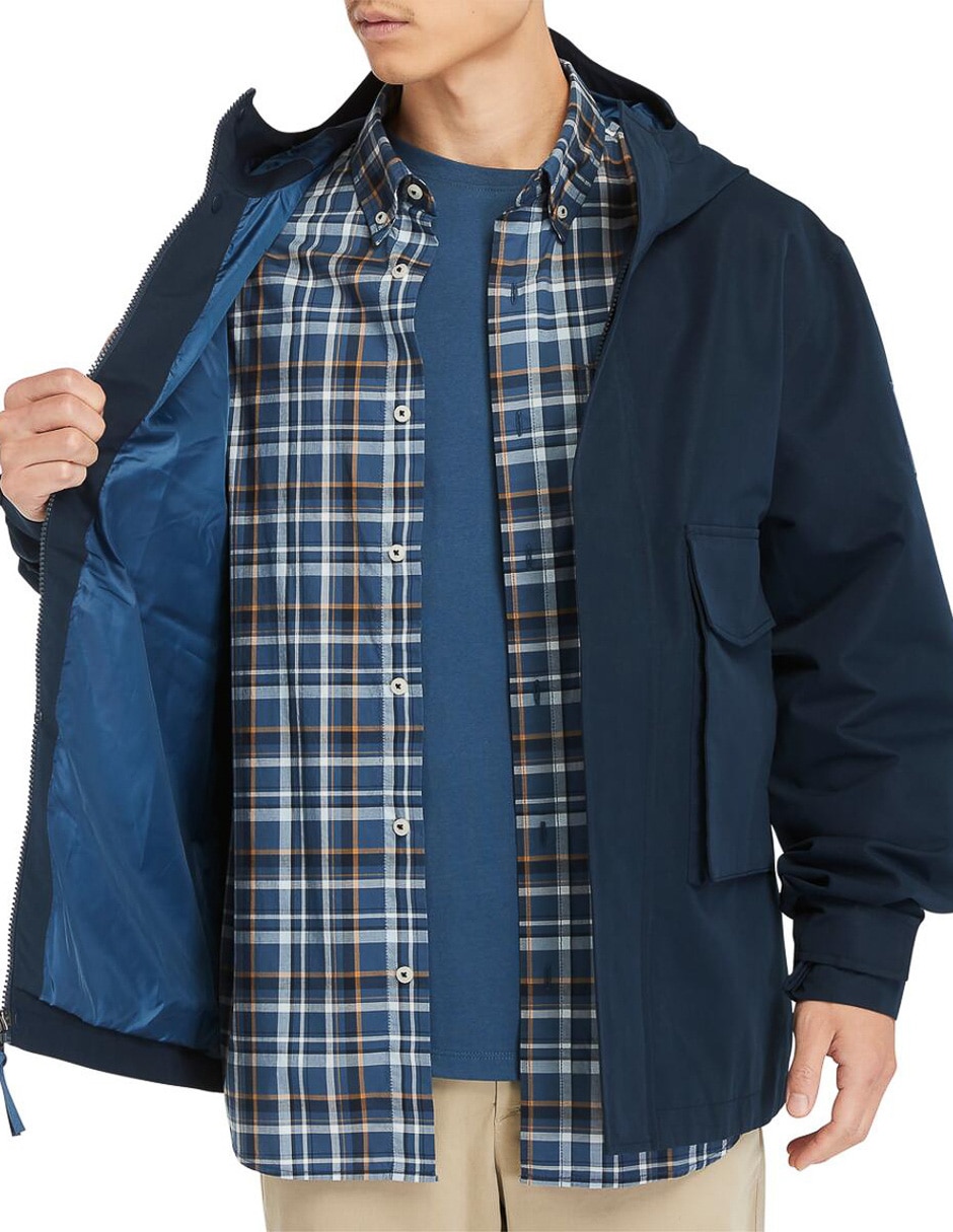 Chamarra casual Timberland impermeable bolsa con cierre para hombre