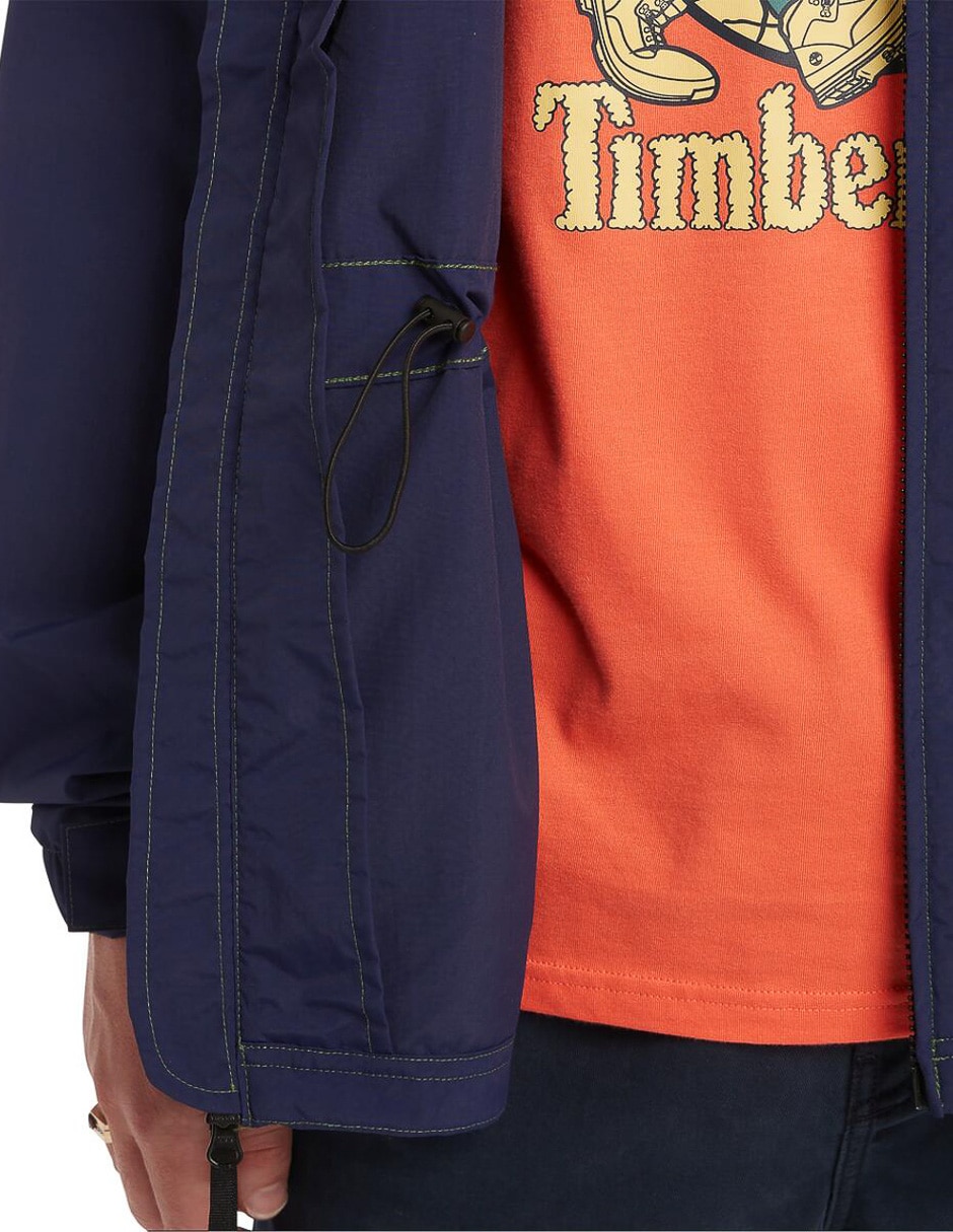 Chamarra casual Timberland impermeable con capucha para hombre