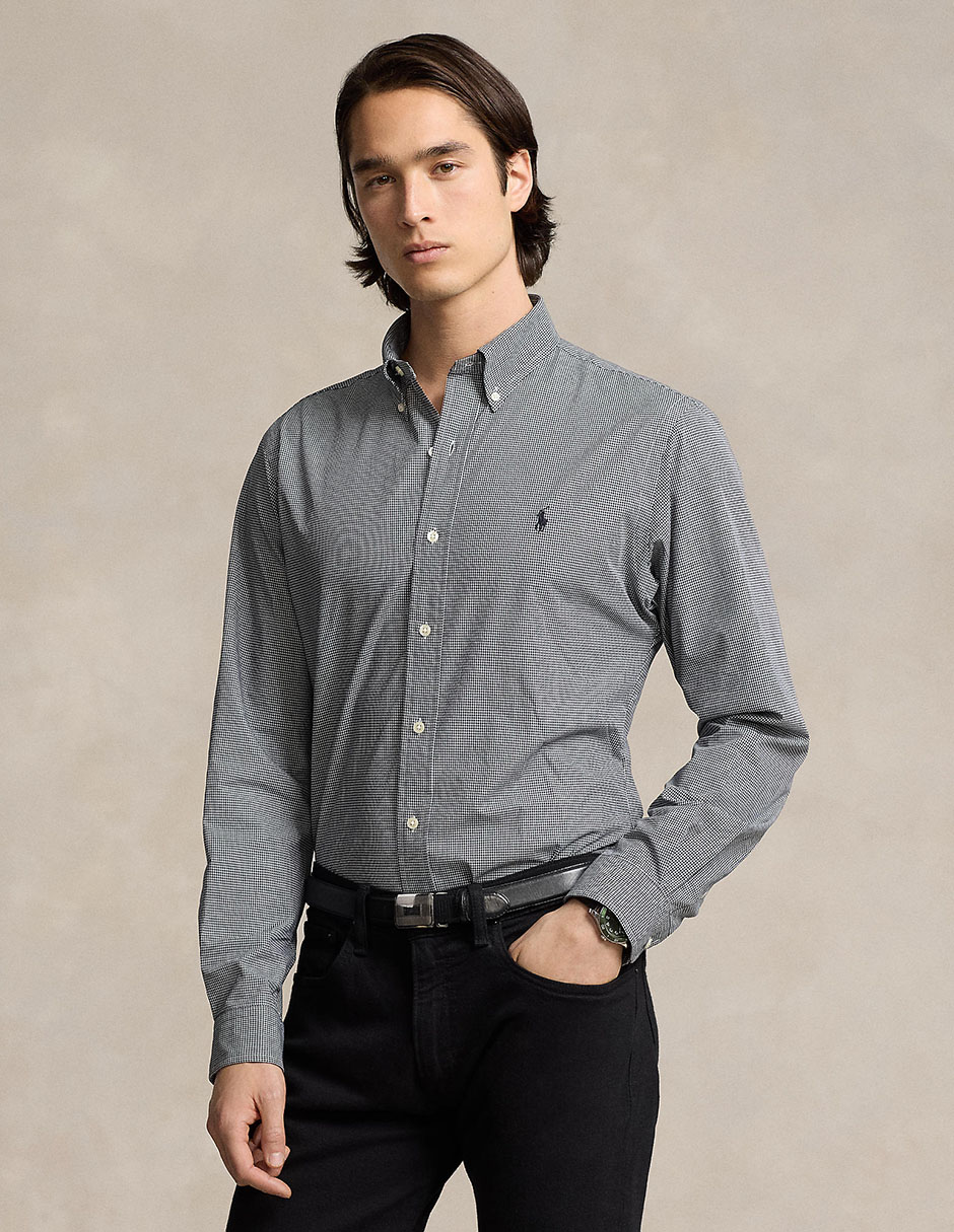 Camisa casual Polo Ralph Lauren de algodón manga larga para hombre Camisa casual Polo Ralph Lauren de algodón manga larga para hombre