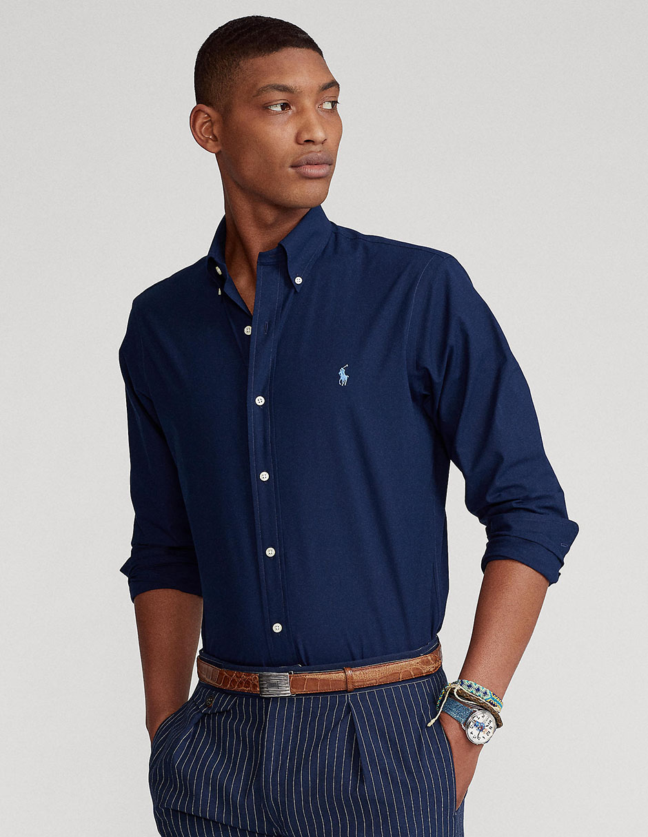 Camisa casual Polo Ralph Lauren de algodón manga larga para hombre Camisa casual Polo Ralph Lauren de algodón manga larga para hombre