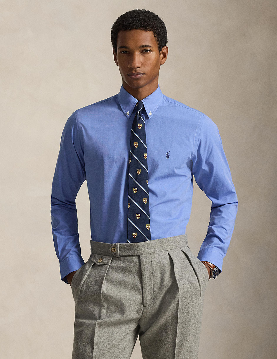 Camisa casual Polo Ralph Lauren de algodón manga larga para hombre Camisa casual Polo Ralph Lauren de algodón manga larga para hombre