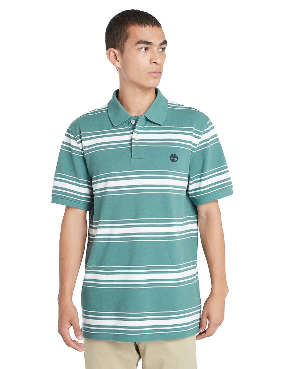Playera tipo polo Timberland Knit para hombre